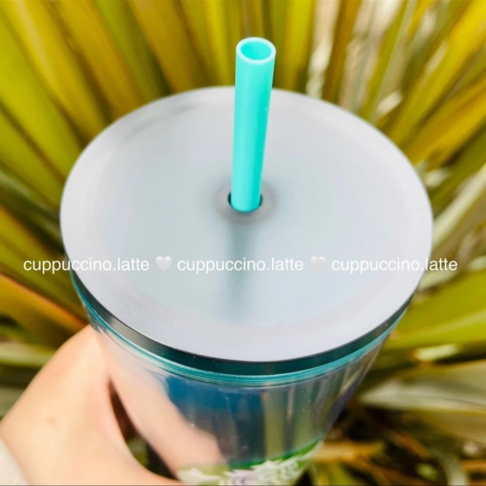 💙NEW SET💙Starbucks Teal 3D Hologram Tumblers - Picture 7 of 9